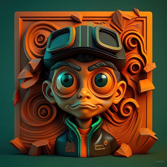 نموذج ثلاثي الأبعاد لآلة CNC ألعاب لعبة St Psychonauts 2